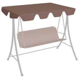 Gossi copertina de rezerva leagan gradina, maro, 150/130x105/70 cm