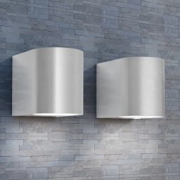 Gossi corp iluminat led, perete exterior, 2 buc, rotund, directie jos