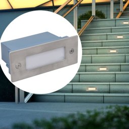 Gossi corpuri de iluminat trepte cu led 44 x 111 x 56 mm, 6 buc.
