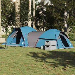 Gossi cort camping pentru 5 persoane, albastru, impermeabil