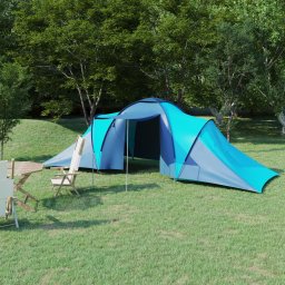 Gossi cort camping, 6 persoane, albastru si bleu