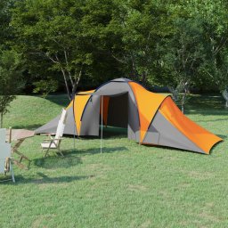 Gossi cort camping, 6 persoane, gri si portocaliu