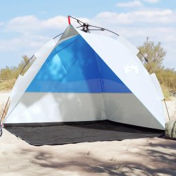 Gossi cort camping, albastru azuriu, impermeabil, setare rapida