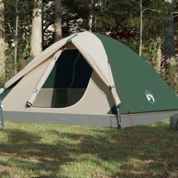 Gossi cort de camping cupola 6 persoane, verde, impermeabil