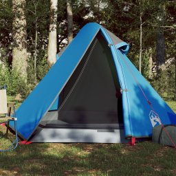 Gossi cort de camping cupola pentru 2 persoane, albastru, impermeabil