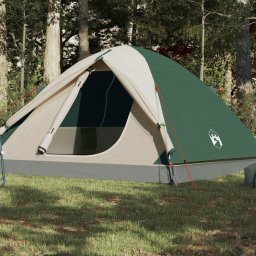 Gossi cort de camping cupola pentru 3 persoane, verde, impermeabil