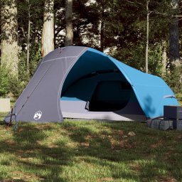 Gossi cort de camping cupola pentru 4 persoane, albastru, impermeabil