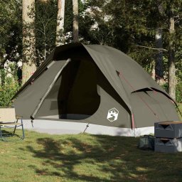 Gossi cort de camping cupola pentru 6 persoane, maro, impermeabil
