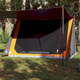Gossi cort de camping pentru 2 persoane, gri/portocaliu, impermeabil