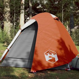 Gossi cort de camping pentru 2 persoane, portocaliu, impermeabil