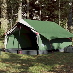 Gossi cort de camping pentru 2 persoane, verde, impermeabil