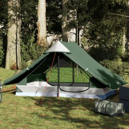 Gossi cort de camping pentru 2 persoane, verde, impermeabil