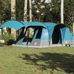 Gossi cort de camping pentru 5 persoane, albastru, impermeabil