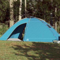 Gossi cort de camping pentru 8 persoane, albastru, impermeabil