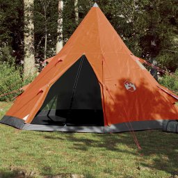 Gossi cort de camping tipi pentru 4 persoane, portocaliu, impermeabil