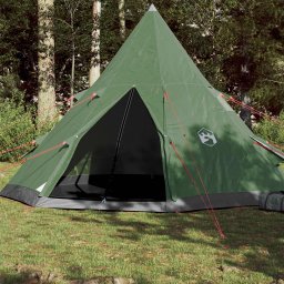 Gossi cort de camping tipi pentru 4 persoane, verde, impermeabil