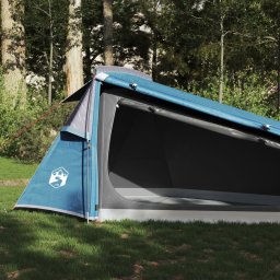 Gossi cort de camping tunel pentru 2 persoane, albastru, impermeabil