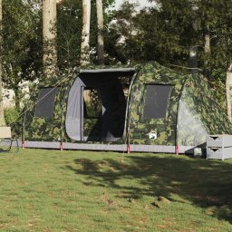 Gossi cort de camping tunel pentru 4 persoane, camuflaj, impermeabil