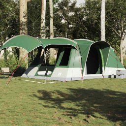 Gossi cort de camping tunel pentru 5 persoane, verde, impermeabil