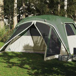 Gossi cort de familie cu veranda 6 persoane, verde, impermeabil