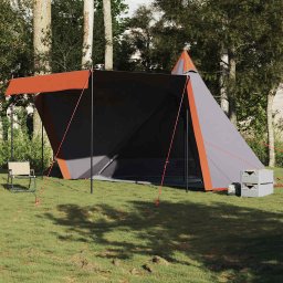 Gossi cort de familie tipi pentru 6 persoane gri impermeabil