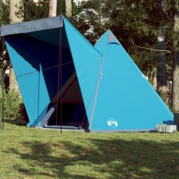 Gossi cort de familie tipi pentru 6 persoane, albastru, impermeabil