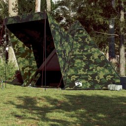 Gossi cort de familie tipi pentru 6 persoane, camuflaj, impermeabil