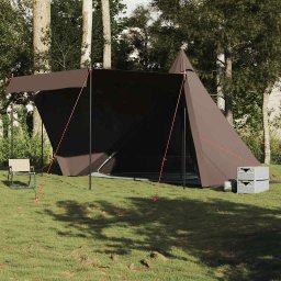 Gossi cort de familie tipi pentru 6 persoane, maro, impermeabil