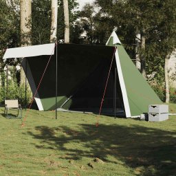 Gossi cort de familie tipi pentru 6 persoane, verde, impermeabil