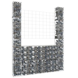 Gossi cos de gabion in forma de u, 2 stalpi, 140x20x200 cm, fier