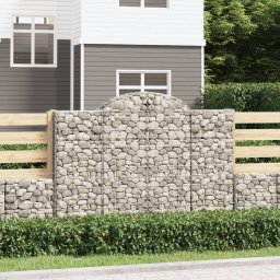 Gossi cos gabion arcuit 200x30x140/160 cm fier galvanizat