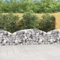 Gossi cos gabion arcuit 200x30x60/80 cm fier galvanizat