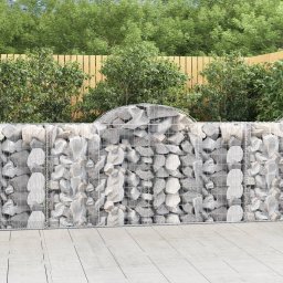 Gossi cos gabion arcuit 200x50x100/120 cm fier galvanizat