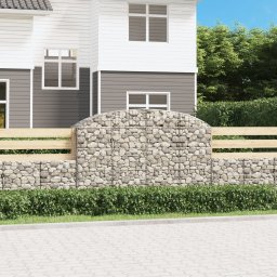Gossi cos gabion arcuit 200x50x120/140 cm fier galvanizat