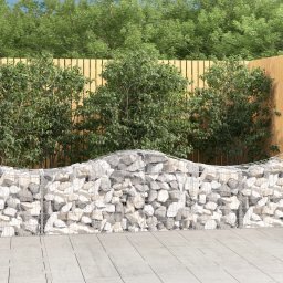 Gossi cos gabion arcuit 200x50x60/80 cm fier galvanizat