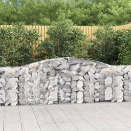 Gossi cos gabion arcuit 400x30x100/120 cm fier galvanizat