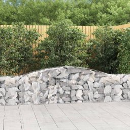 Gossi cos gabion arcuit 400x30x60/80 cm fier galvanizat