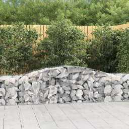 Gossi cos gabion arcuit 400x50x60/80 cm fier galvanizat