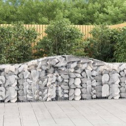 Gossi cos gabion arcuit 400x50x80/100 cm fier galvanizat