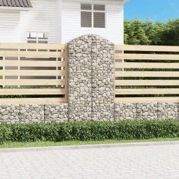 Gossi cos gabion arcuit, 100x50x200/220 cm, fier galvanizat