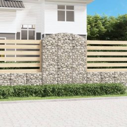 Gossi cos gabion arcuit, 150x50x180/200 cm, fier galvanizat