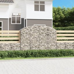 Gossi cos gabion arcuit, 200x50x140/160 cm, fier galvanizat