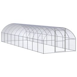 Gossi cotet de gaini pentru exterior, 3x10x2 m, otel zincat