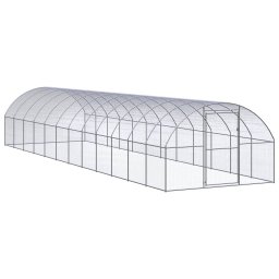 Gossi cotet de gaini pentru exterior, 3x12x2 m, otel zincat