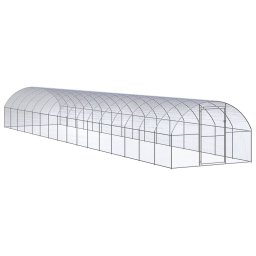 Gossi cotet de gaini pentru exterior, 3x16x2 m, otel zincat