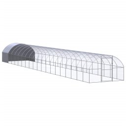 Gossi cotet de gaini pentru exterior, 3x20x2 m, otel zincat