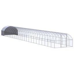 Gossi cotet de gaini pentru exterior, 3x24x2 m, otel zincat