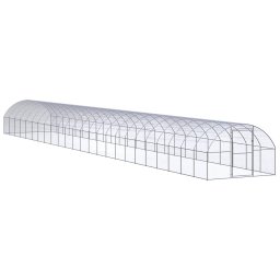 Gossi cotet de gaini pentru exterior, 3x24x2 m, otel zincat