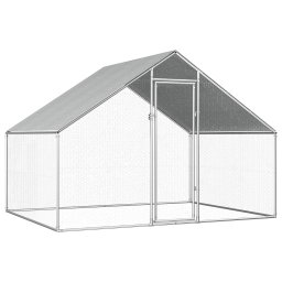 Gossi cotet de pasari pentru exterior, 2,75x2x1,92 m, otel galvanizat