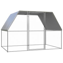 Gossi cotet de pasari pentru exterior, 3x2x2 m, otel galvanizat
